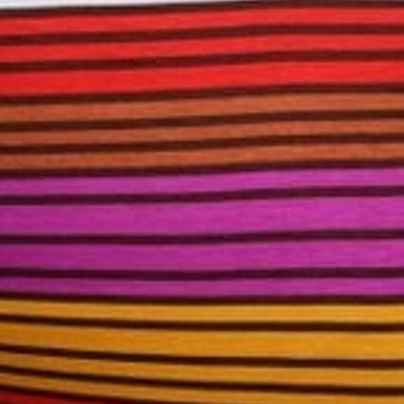 NEW LARGE H572 Azules Stripe Fold Band Long Flare Walking Summer Skirt - Picture 4 of 5